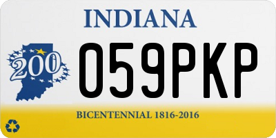 IN license plate 059PKP