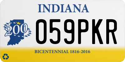 IN license plate 059PKR