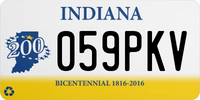 IN license plate 059PKV