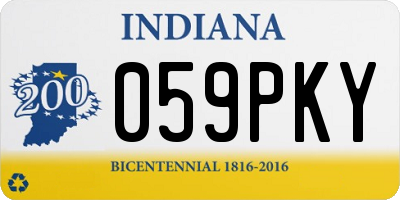 IN license plate 059PKY