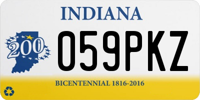 IN license plate 059PKZ
