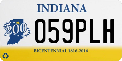 IN license plate 059PLH