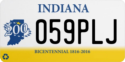 IN license plate 059PLJ