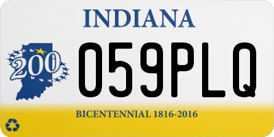 IN license plate 059PLQ