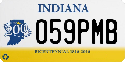 IN license plate 059PMB