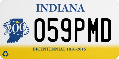 IN license plate 059PMD