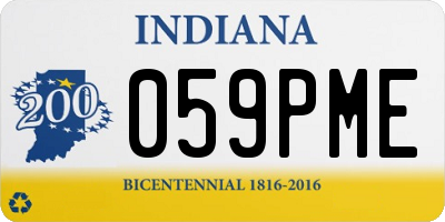 IN license plate 059PME