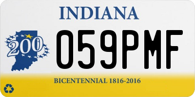 IN license plate 059PMF