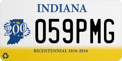 IN license plate 059PMG