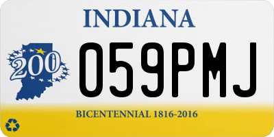 IN license plate 059PMJ