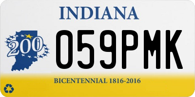 IN license plate 059PMK
