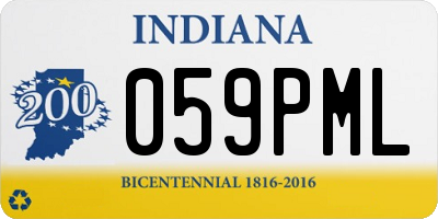 IN license plate 059PML