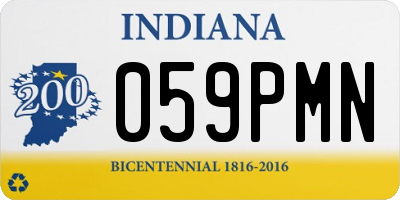 IN license plate 059PMN