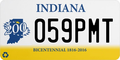 IN license plate 059PMT