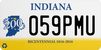 IN license plate 059PMU