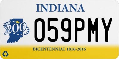 IN license plate 059PMY