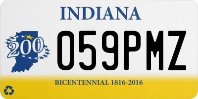 IN license plate 059PMZ