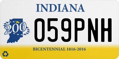 IN license plate 059PNH