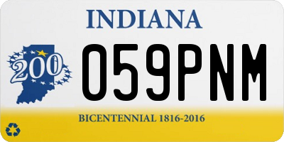 IN license plate 059PNM