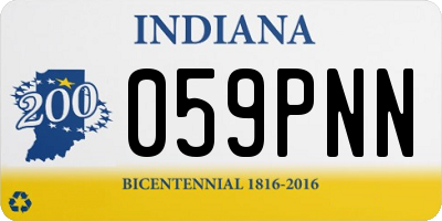 IN license plate 059PNN