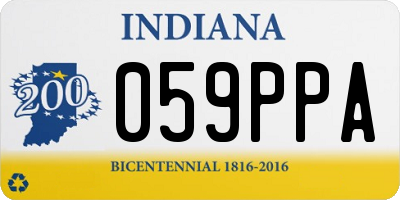 IN license plate 059PPA