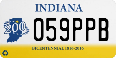 IN license plate 059PPB