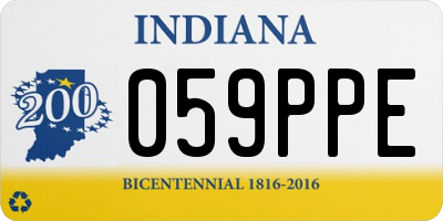 IN license plate 059PPE