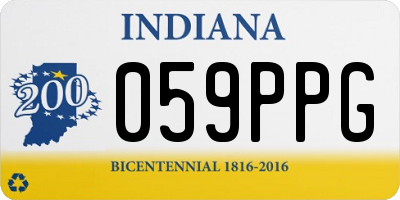 IN license plate 059PPG