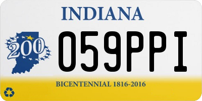 IN license plate 059PPI
