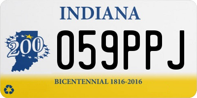 IN license plate 059PPJ