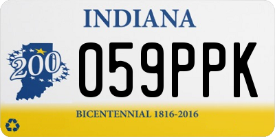 IN license plate 059PPK