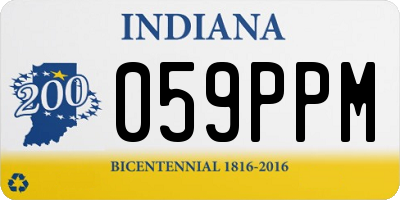IN license plate 059PPM