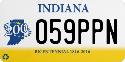 IN license plate 059PPN