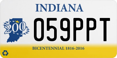 IN license plate 059PPT