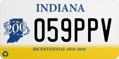 IN license plate 059PPV