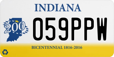 IN license plate 059PPW
