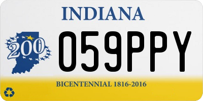 IN license plate 059PPY