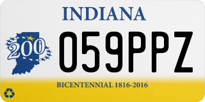 IN license plate 059PPZ