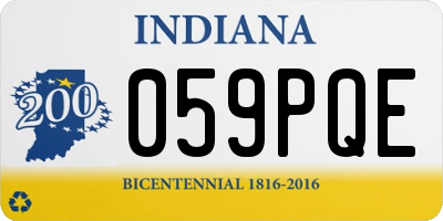 IN license plate 059PQE