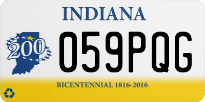 IN license plate 059PQG
