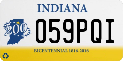 IN license plate 059PQI