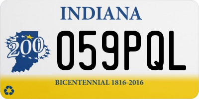 IN license plate 059PQL