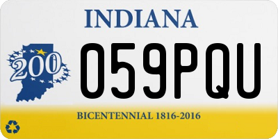 IN license plate 059PQU