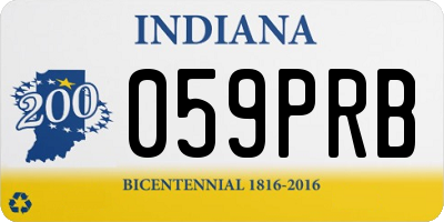 IN license plate 059PRB