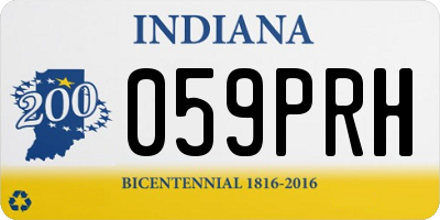 IN license plate 059PRH