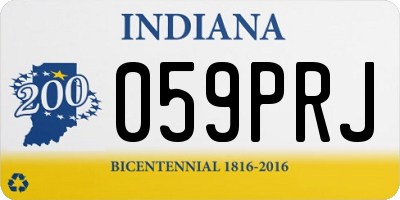 IN license plate 059PRJ
