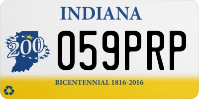 IN license plate 059PRP