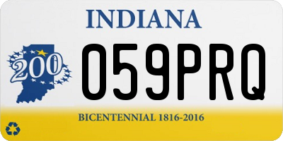 IN license plate 059PRQ