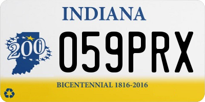 IN license plate 059PRX