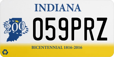 IN license plate 059PRZ